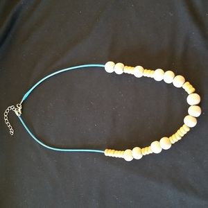 Says Grateful in morse code! wooden beaded necklace. Perfect for Essential oils